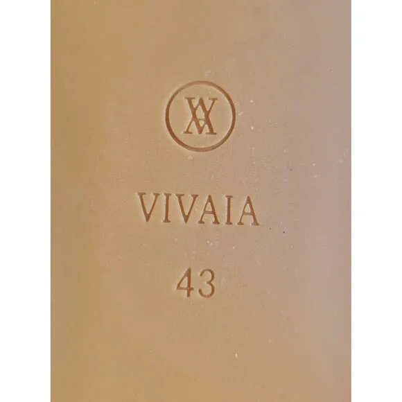 VIVAIA Claire Round Toe Flats Espresso Houndstooth Sz 43 11 Knit Comfort Brown - Picture 12 of 12